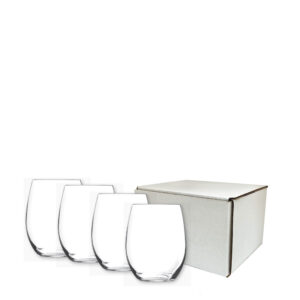 Custom Wine Glasses, Customized Stemless Wine Glasses Gift Set