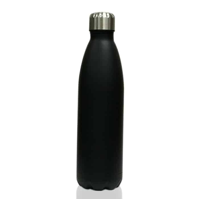 32oz Black Stainless Steel Water Bottle