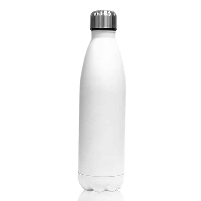 32oz White Stainless Steel Water Bottle