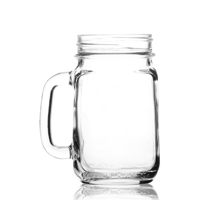 16oz Handled Mason Jar