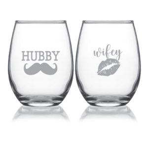 Soul Mate Set Y1 - 15oz Stemless Wine Glasses