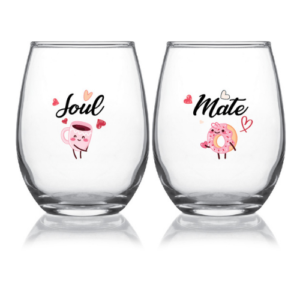 Soul Mate Set X - 15oz Stemless Wine Glasses