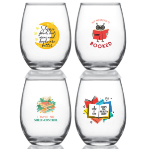 Reading Set Z - 15oz Stemless Wine Glasses