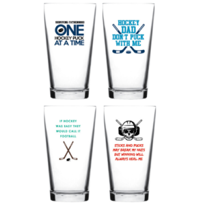 Hockey Dad Set P - 20oz Beer Glasses