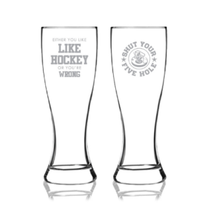 Hockey Dad Set T1 - 16oz Giant Beer Glasses