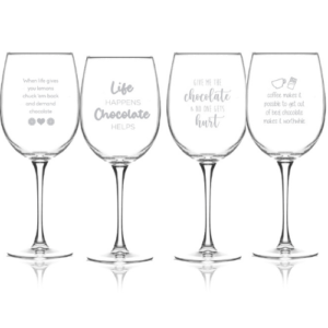 Chocolate Set F1 - 12oz Wine Glasses